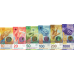 (170) ** PNew (P75-P79) Switzerland - 10,20,50,100,200,1000 Franken (6 Notes)